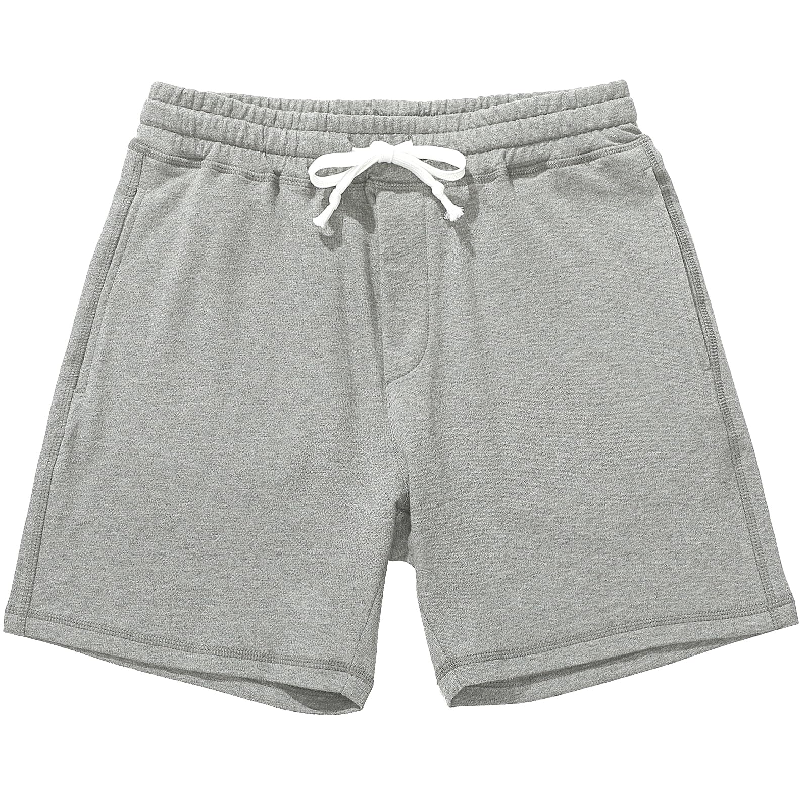 AMY COULEE Mens Athletic Workout Shorts 5.5" Cotton Casual Shorts Elastic Waist Joggers Sports SweatShorts