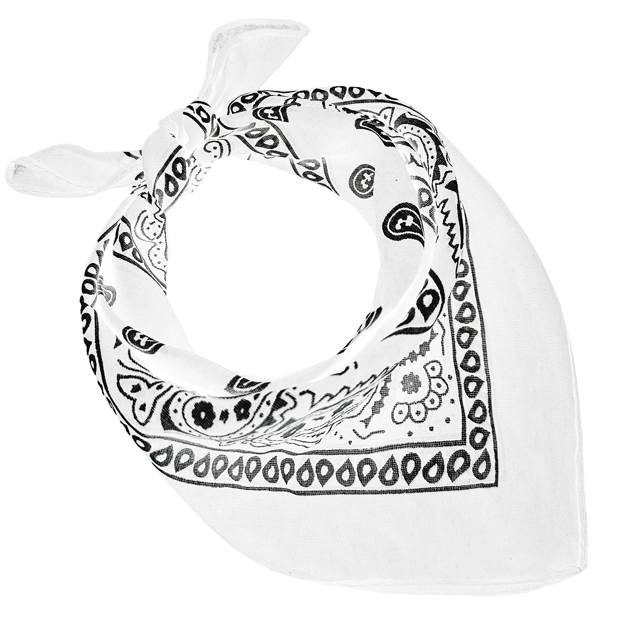 JOPHY & CO. 100% algodón BANDANA SET 3/5/10 para Mujeres Hombres Niños Unisex Único y/o Paisley Pattern COD. A644 — view 6