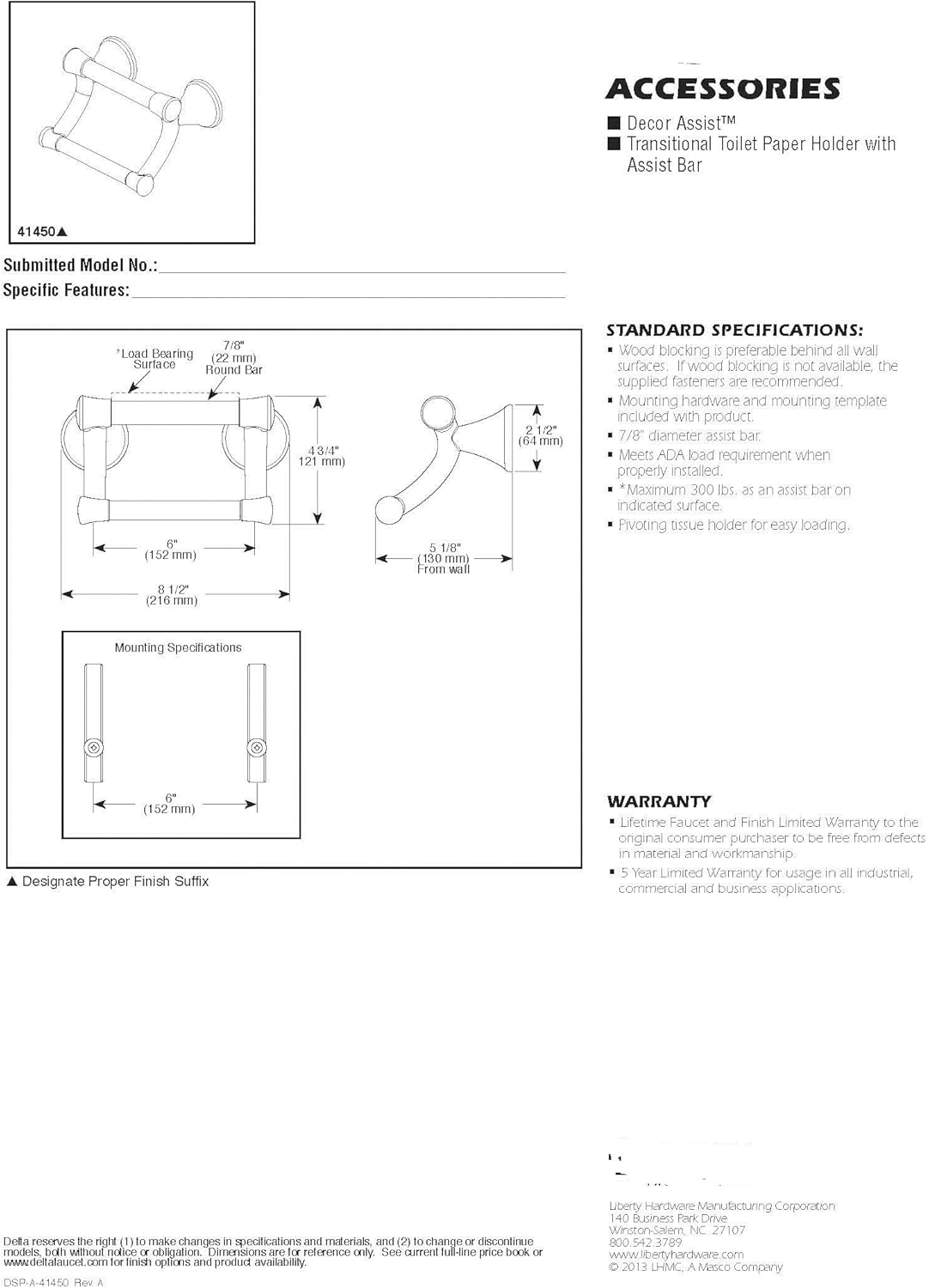 Top Brands Delta Faucet 41450-RB Transitional Bathroom Acessory and Safety Tissue Holder/Assist Bar, Venetian Bronze,4.75 x 5.13 x 6.00 inches Get Cheap Price Delta Faucet 41450-RB Transitional Bathroom Acessory and Safety Tissue Holder/Assist Bar, Venetian Bronze,4.75 x 5.13 x 6.00 inches