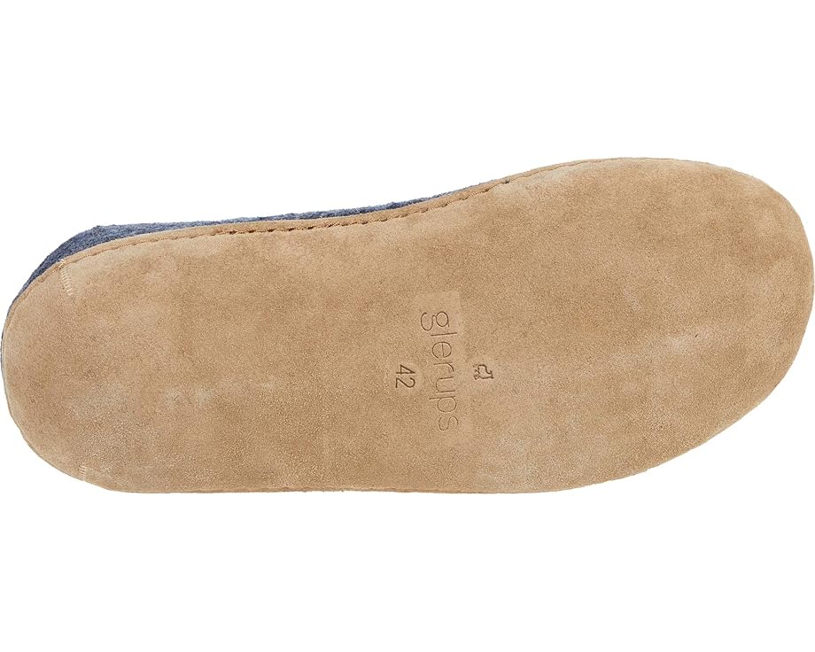 Glerups Wool Slip-On Leather Outsole - Bottom View