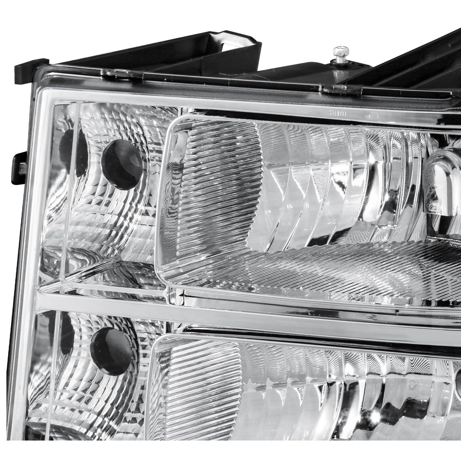 Amazon.com: CXPIJTO Pair Chrome Headlights Front Lamps 2500HD 