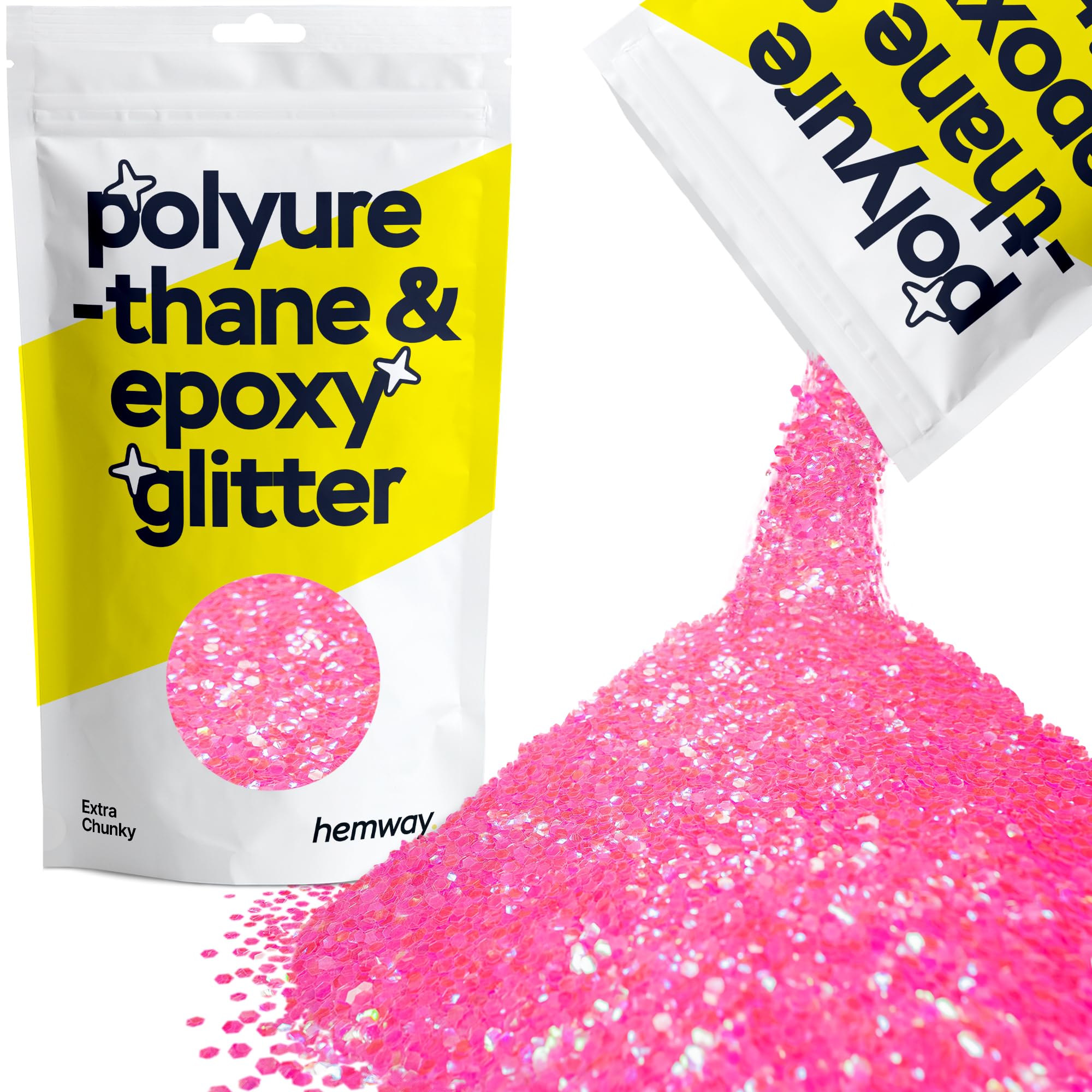 Hemway Resin Glitter Bronze Brown 100g Super Chunky | Polyurethane & Epoxy Glitter for Resin Crafts, Tumblers, Coasters, Floor & Table Art — view 240
