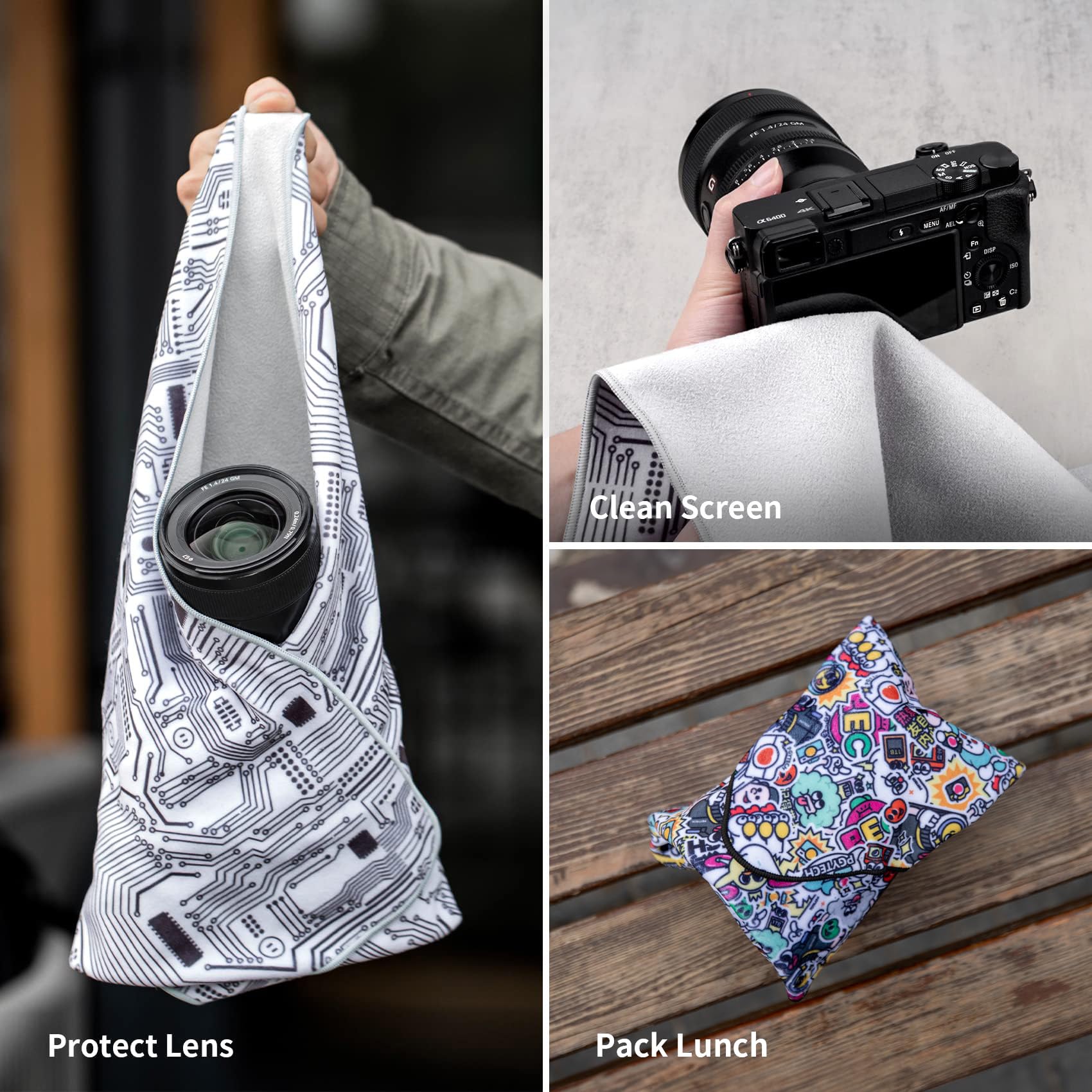 PGYTECH Paño de protección para cámara, Camera Protective Wrap para Accesorios de fotográfico SLR/Cámara