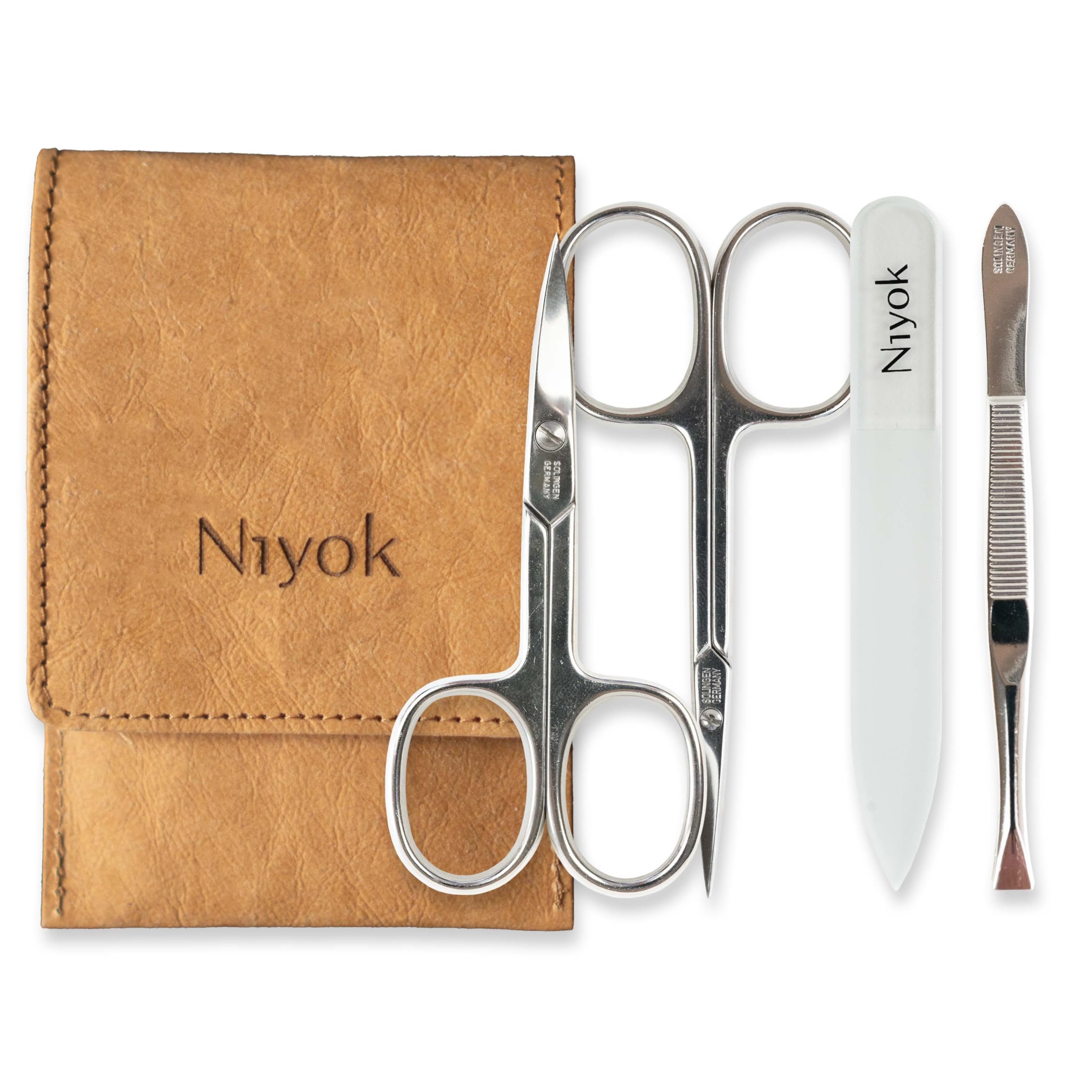Niyok Sustainable Afro Comb Made of Beechwood, Comb for Curly & Frizzy Hair, Coarse Curl Comb, Afro Comb Wood