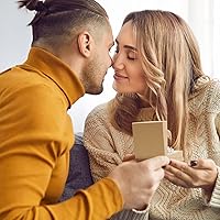 Vista 79 de MESHA Brown Jewelry Gift Boxes with Lids 10 PC, 6x5x1 Cotton Filled Jewelry Boxes, Necklace Gift Box, Bracelet Gift Box, Earring Box, Bulk Jewelry