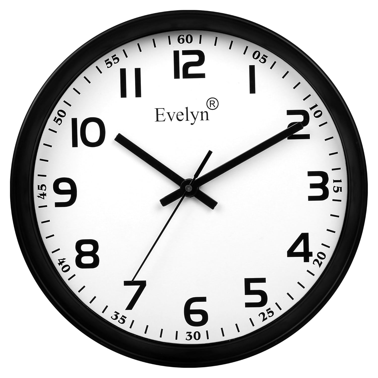 Buy Evelyn Round Design Wall Clock for Office Bed Room Lobby Kitchen