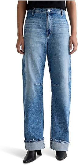 Mercer High Rise Cuffed Barrel Jean Extended