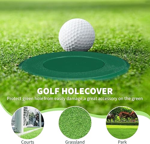 Miniatura 8 de 3 piezas de cubierta de agujero de golf: cubierta de taza de golf – Ayudas de entrenamiento de práctica de golf cubiertas para patio trasero, campo