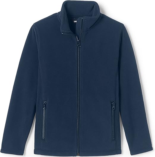 Lands' End School Uniform Kids Coed Midweight Fleece Jacket