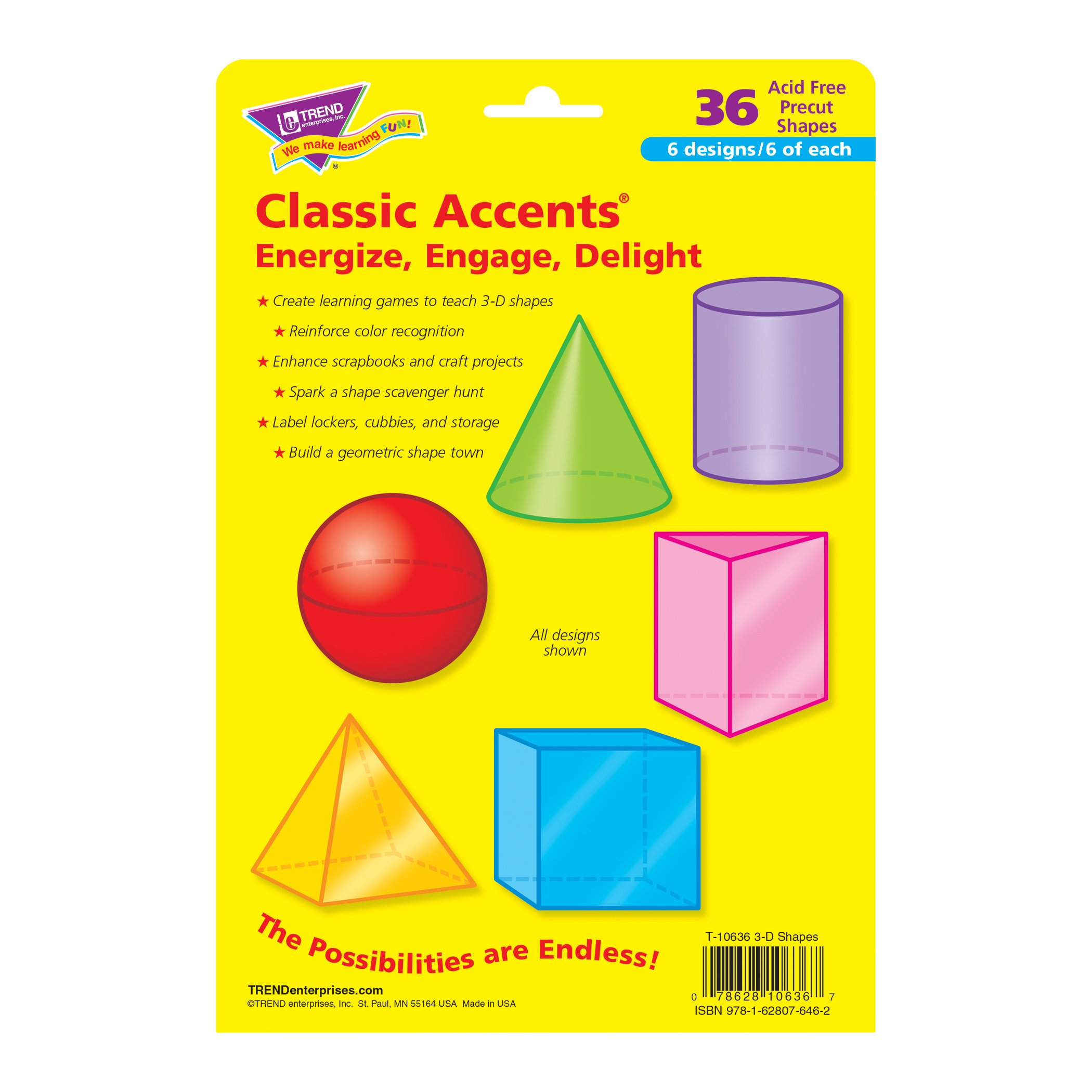 3-D Shapes Classic Accents(r) Variety Pack - Image 3