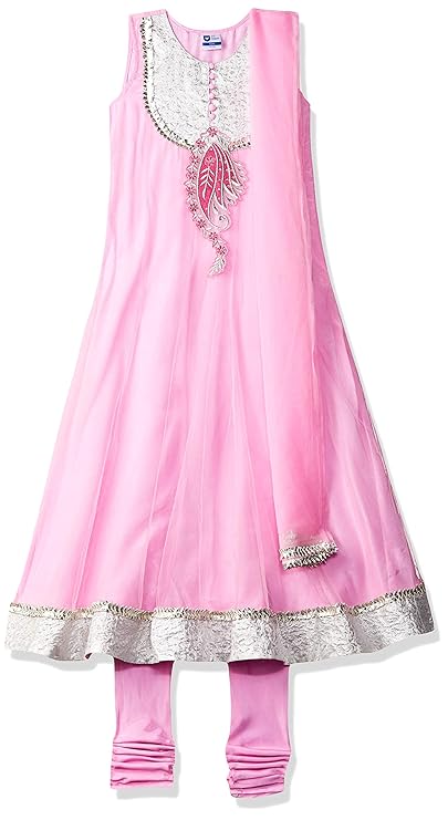 Girl's Georgette Lehenga Choli (ILS00S560051E_Pink_7-8yrs)
