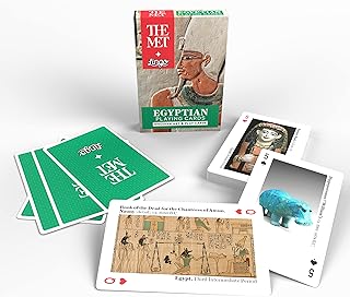 LINGO The MET Collection of Egyptian Playing and Educational Cards | 52 Count Deck of Playing Cards | Divine Collection of Egyptian Imagery and Artifacts Comprise Objects Crafted Flashcards