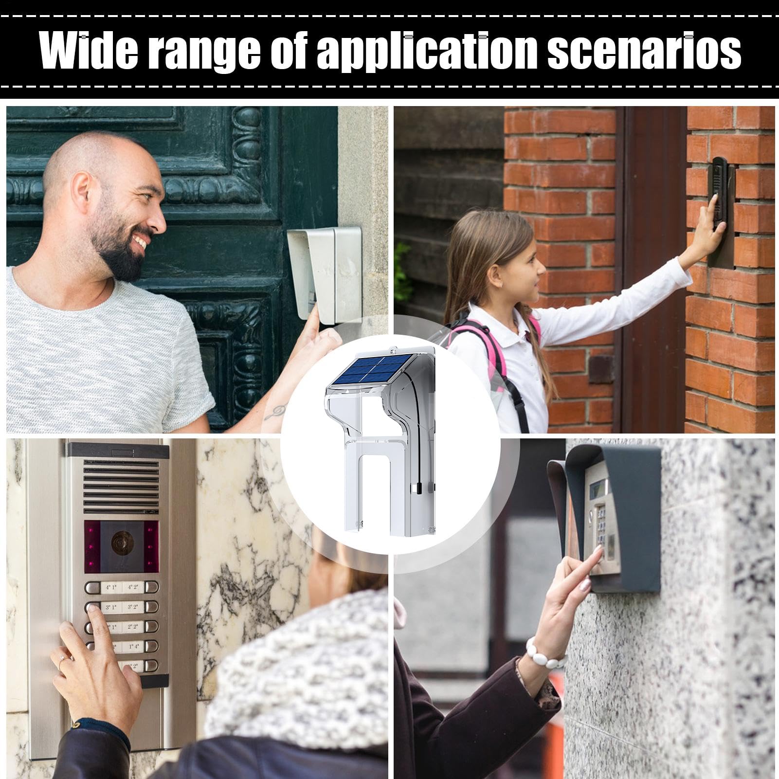 Ring Doorbell Cover - Escudo de cámara inteligente, protector exterior | Carcasa protectora de timbre impermeable, caja de video a prueba de lluvia, accesorio de seguridad resistente a la intemperie