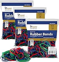 Vista 9 de Upgrade Office Supply UPG23454PK2 Bandas de goma, varios tamaños y colores, bolsas de 1 libra, paquete de 2, EE. UU