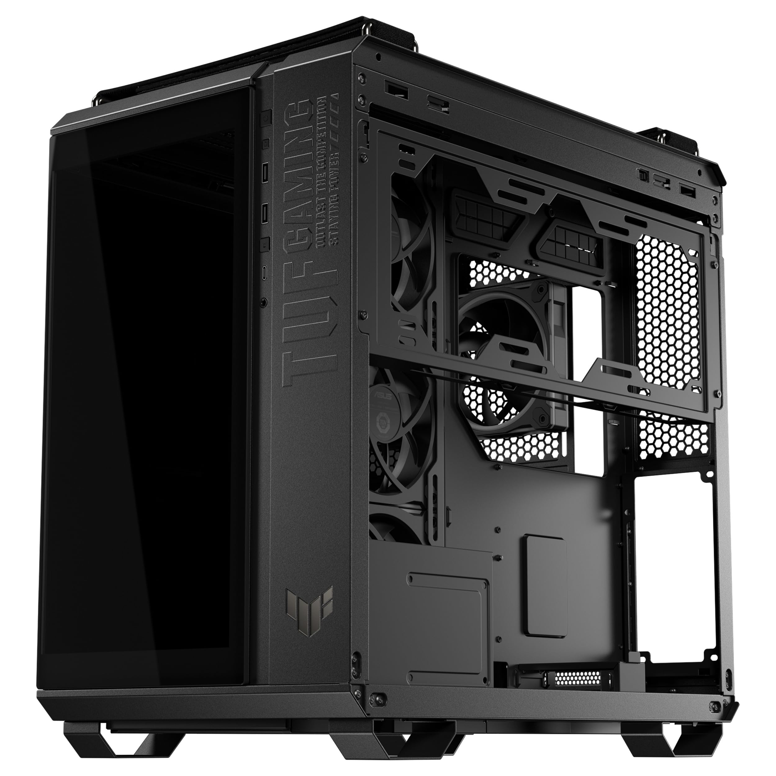ASUS TUF Gaming GT502 Horizon Caja ATX Torre Mediana Doble Cámara USB 20 Gbps Tipo-C Negro