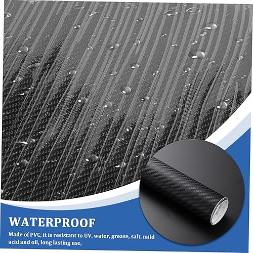 Miniatura 6 de USHOBE 3 Sheets Carbon Fiber Sticker Window Sticker para Autos Body Protective Film 6d PVC