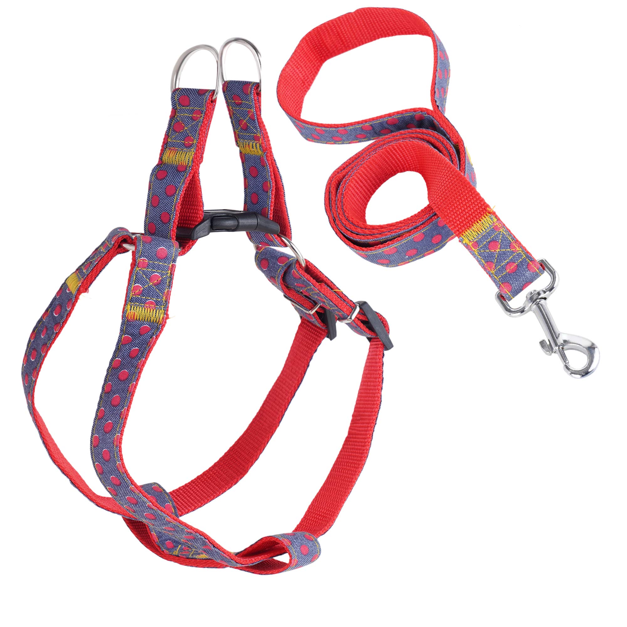 KUTKUT Harness and Leash Sets -Reflective, Adjustable Lengths, Soft, Sustainable and Eco-Friendly Cotton, Perfect for Leash & Harness Waliking– Stops Pets from Pulling and Choking on Walks. (Size: M, Adjustable Chest: 35-50cm) (B08PFYZD1G) Amazon Price History, Amazon Price Tracker