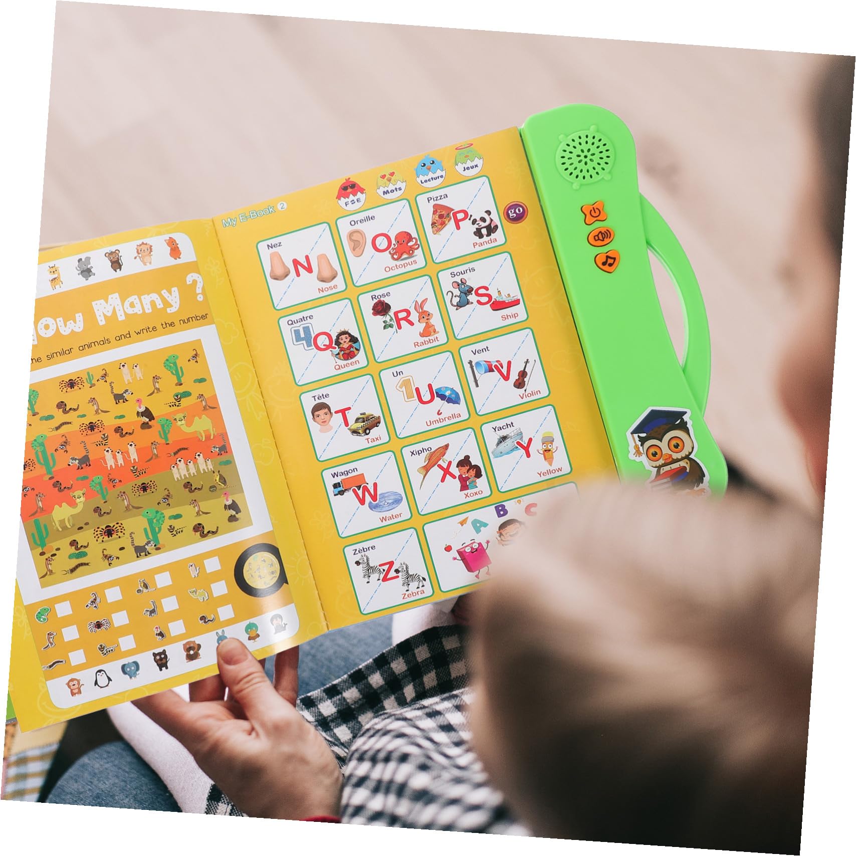 Juguete Lector Electrónico Infantil Bilingüe Francés E Inglés