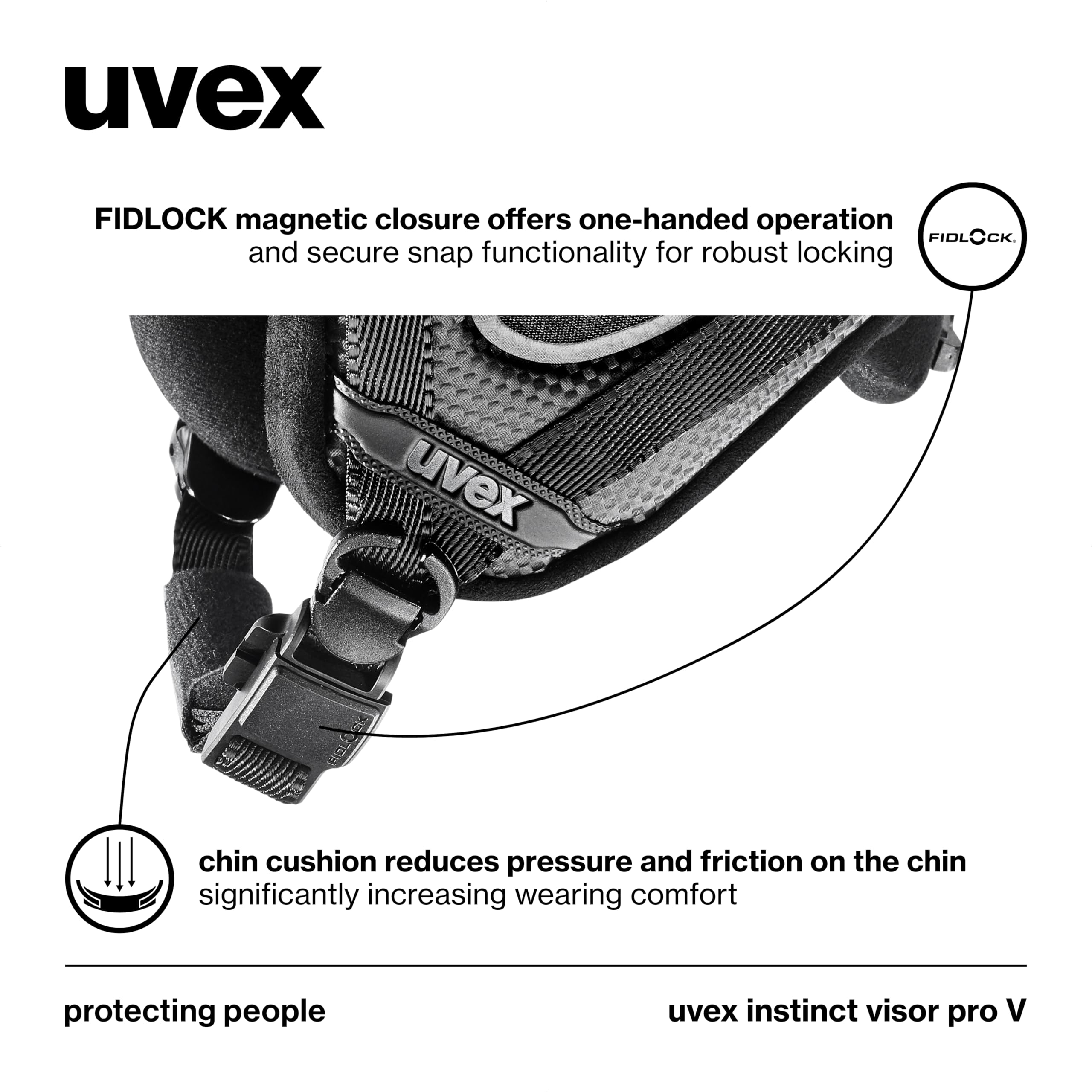 UVEX INSTINCT VISOR PRO V GREY M 59-61