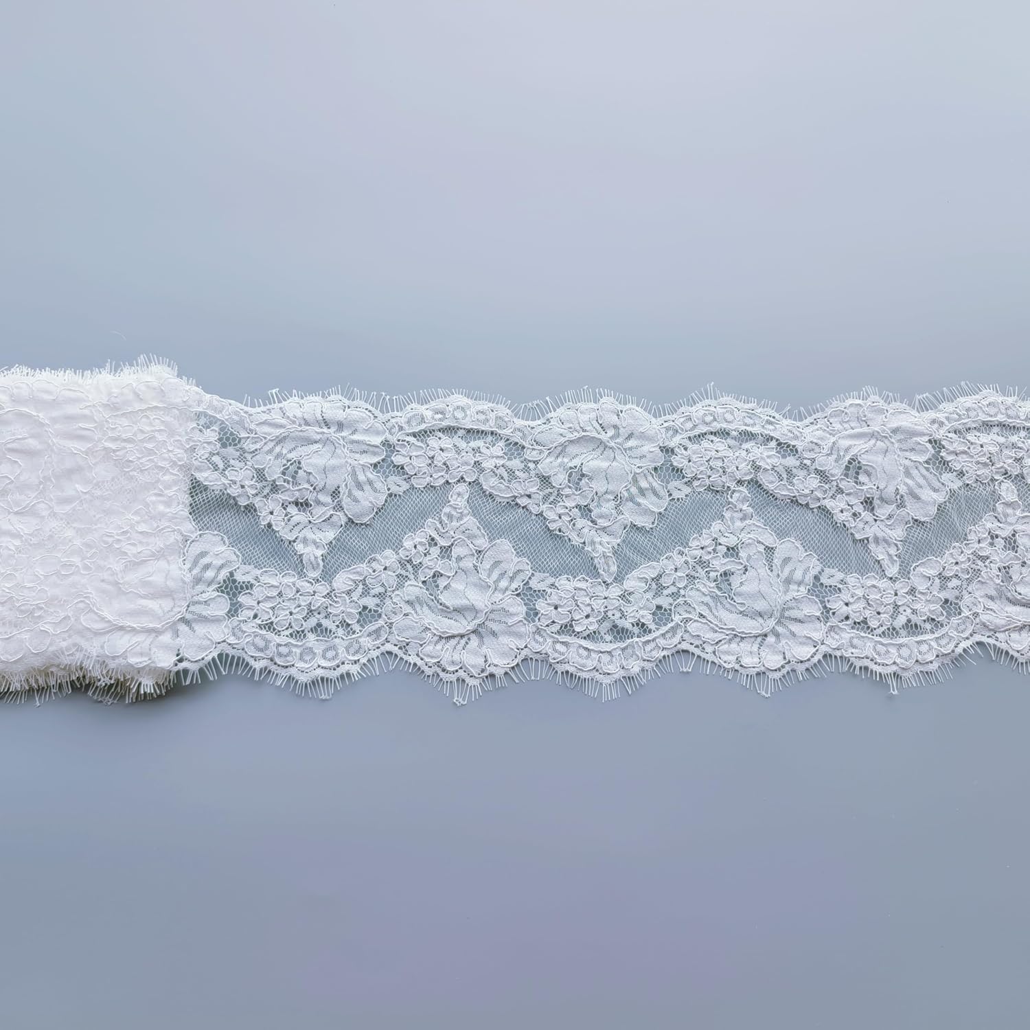 Bridal Wedding Veil Lace Trim,Chantilly French Cording Lace Trim