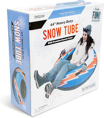 Miniatura 28 de GoSports Tubo de nieve de invierno resistente de 44 pulgadas con cubierta de lona de alta calidad, trineo de grado comercial, elige tu