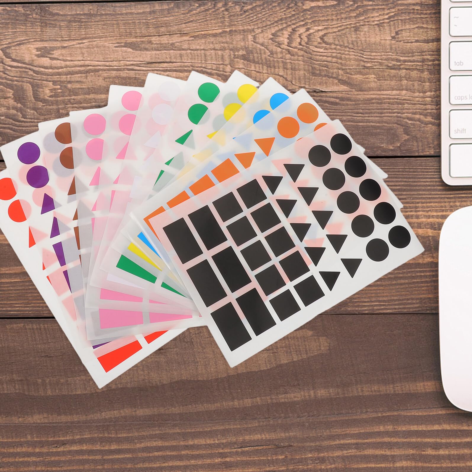 100 Fogli Di Adesivi Con Codifica A Colori Etichette Colorate Etichette Di Carta Scrivibili