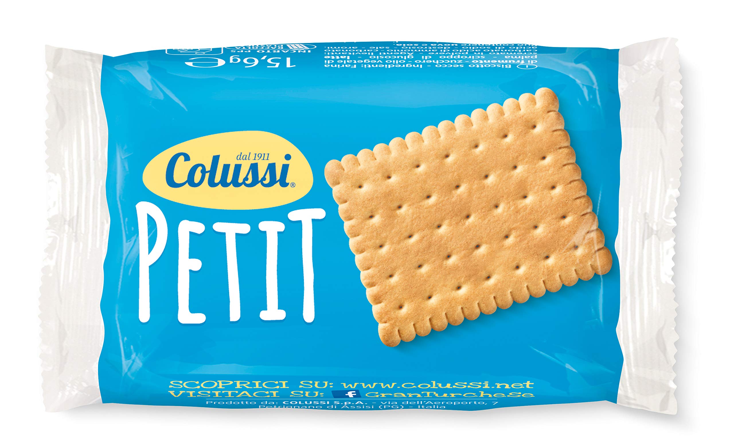 Colussi e Misura - Biscotti Monoporzione 80 Pezzi Assortiti in 4 Varietà e Confezionati in Imballaggio Sicuro Resistente agli Urti