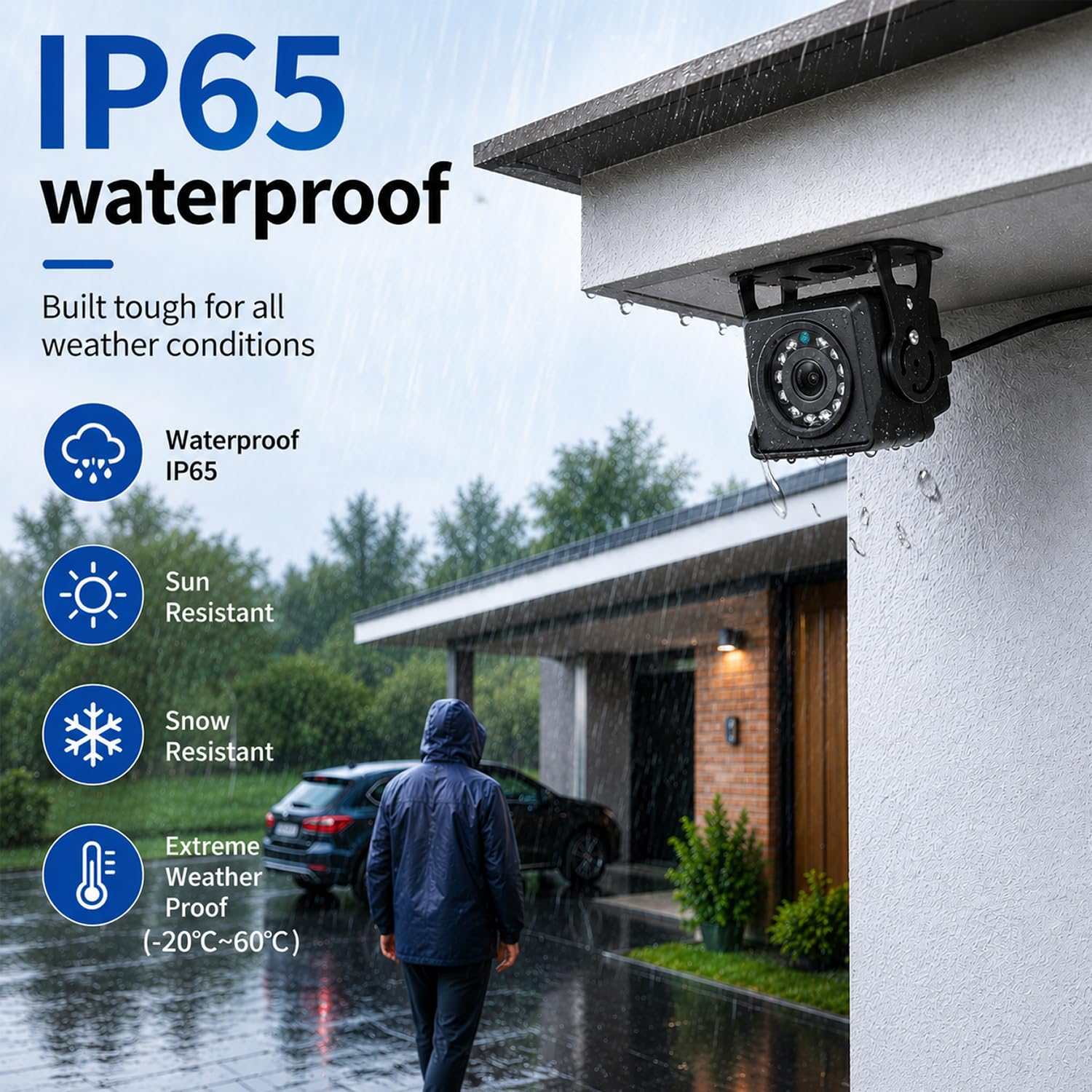 HD 5MP IP65 impermeabile POE IP Camera, 12 pezzi LED IR visione notturna, 3,6 millimetri lente Mini Indoor sicurezza Video CCTV Camera H.265/H.264 (I704-2-P-HSV6)