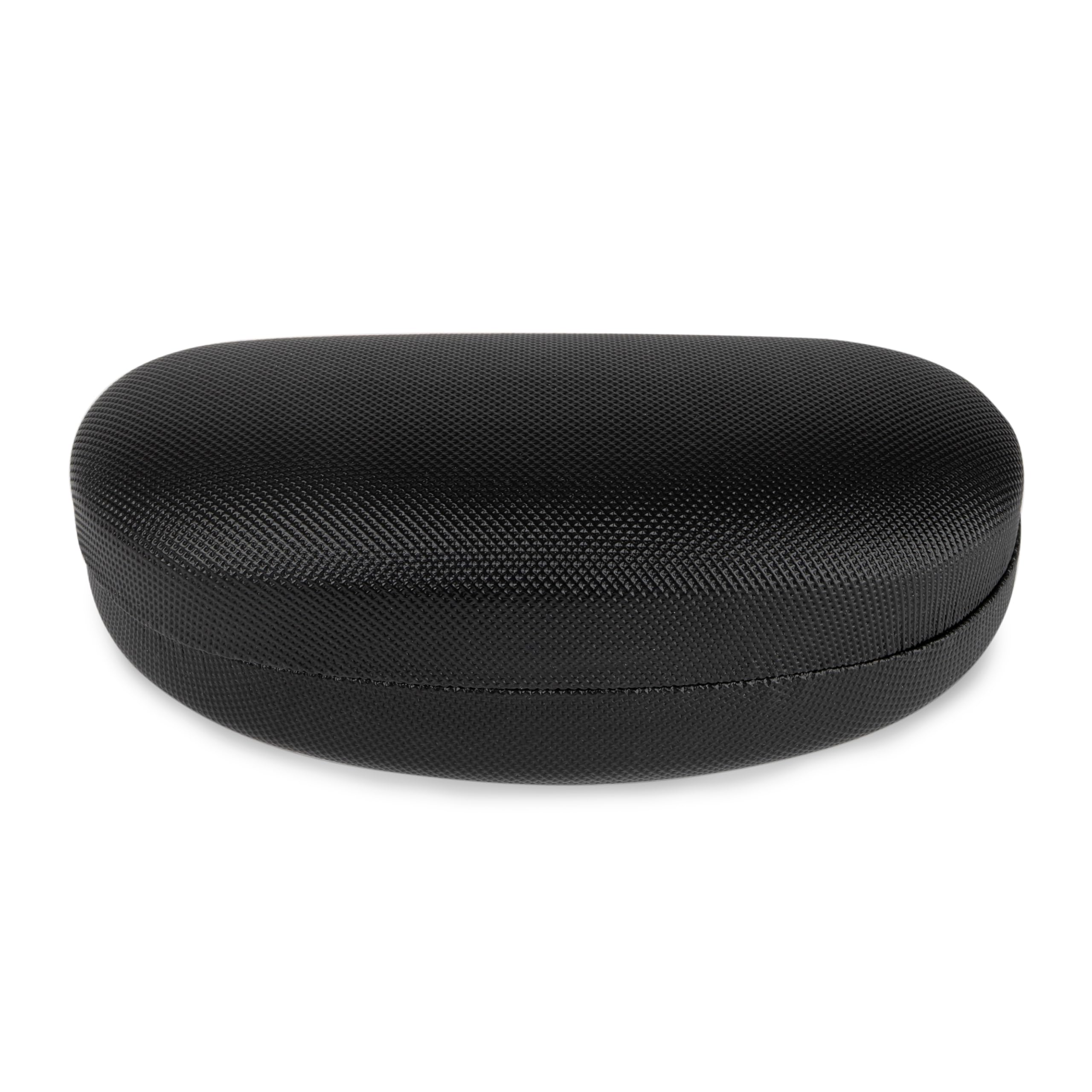 Lago Terra Unisex Black Portable Hard Shell Case For Glasses And Sunglasses (Large)