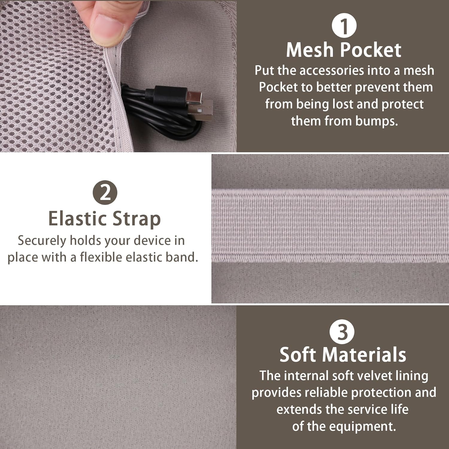 for Bose New SoundLink Micro 2nd Gen Portable Bluetooth Speaker Hard Protective Case, Portable Travel Case with Carabiner (Sand) - co2CREA - Image 5