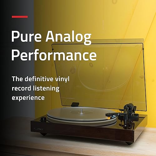 Miniatura 2 de Fluance RT85N - Tocadiscos de vinilo de alta fidelidad de referencia con cartucho Nagaoka MP-110, motor de control de velocidad de bandeja acrílica,