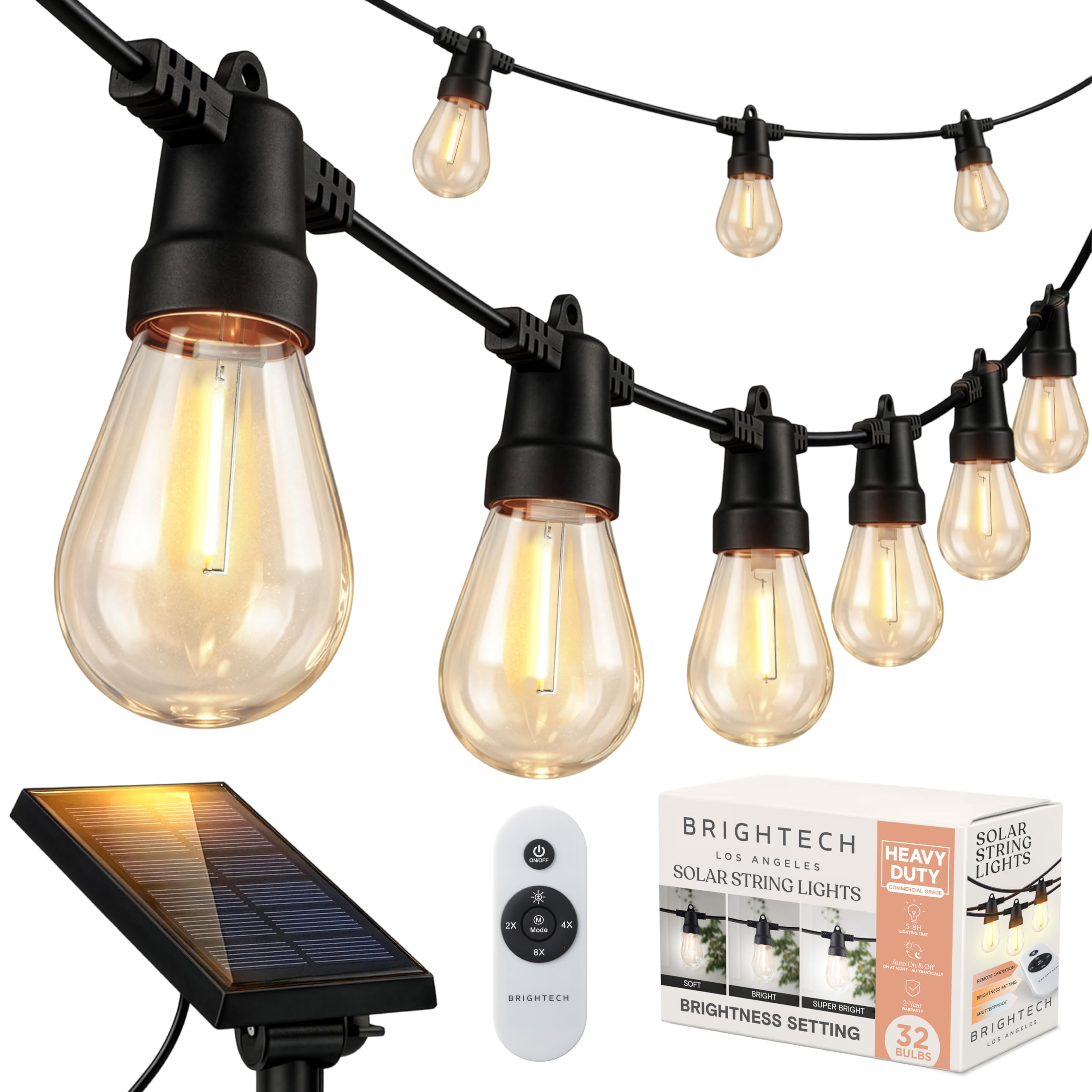 Brightech 104 (52x2) FT Ambience Pro Solar Powered Outdoor LED