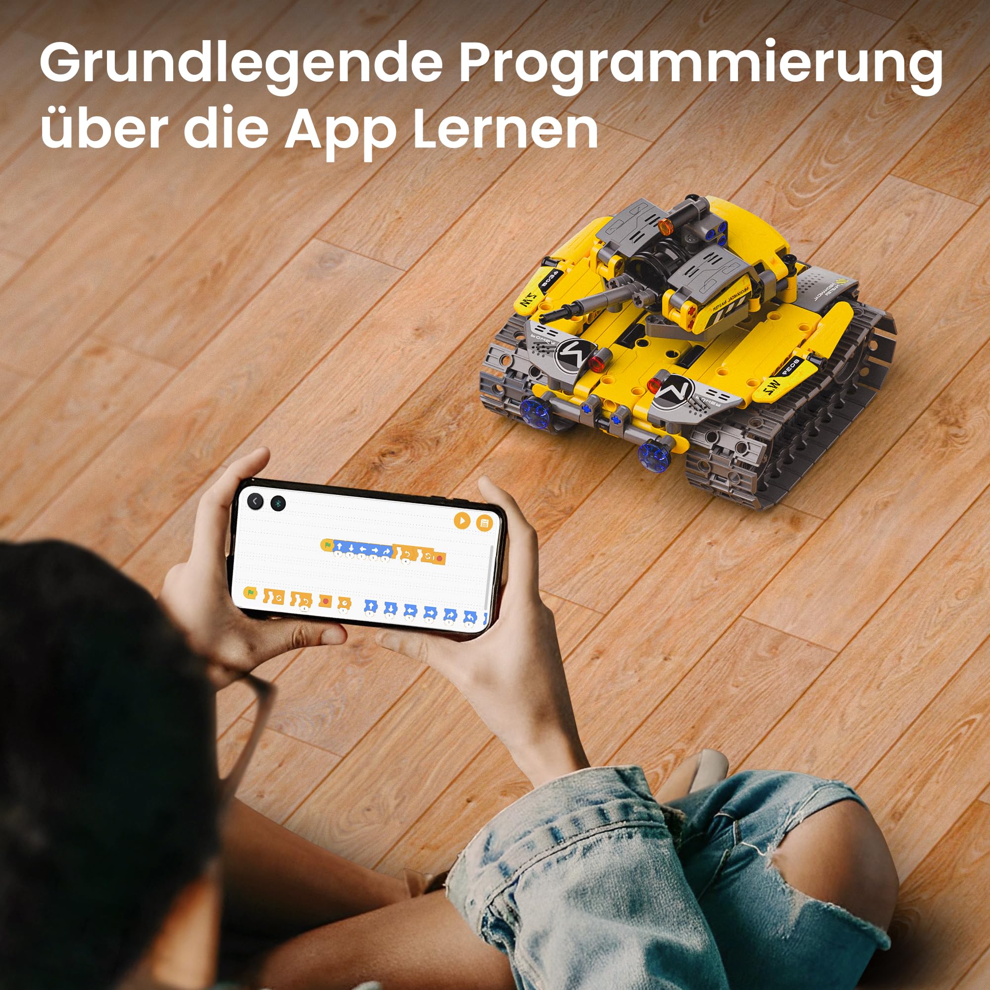 Sillbird Roboter Baukasten für Jungen 8-12 Jahre, 5-in-1 programmierbares Robotik Set mit App & Fernbedienung, Mint Spielzeug, Geschenk für Weihnachten und Geburtstag, 488 Teile