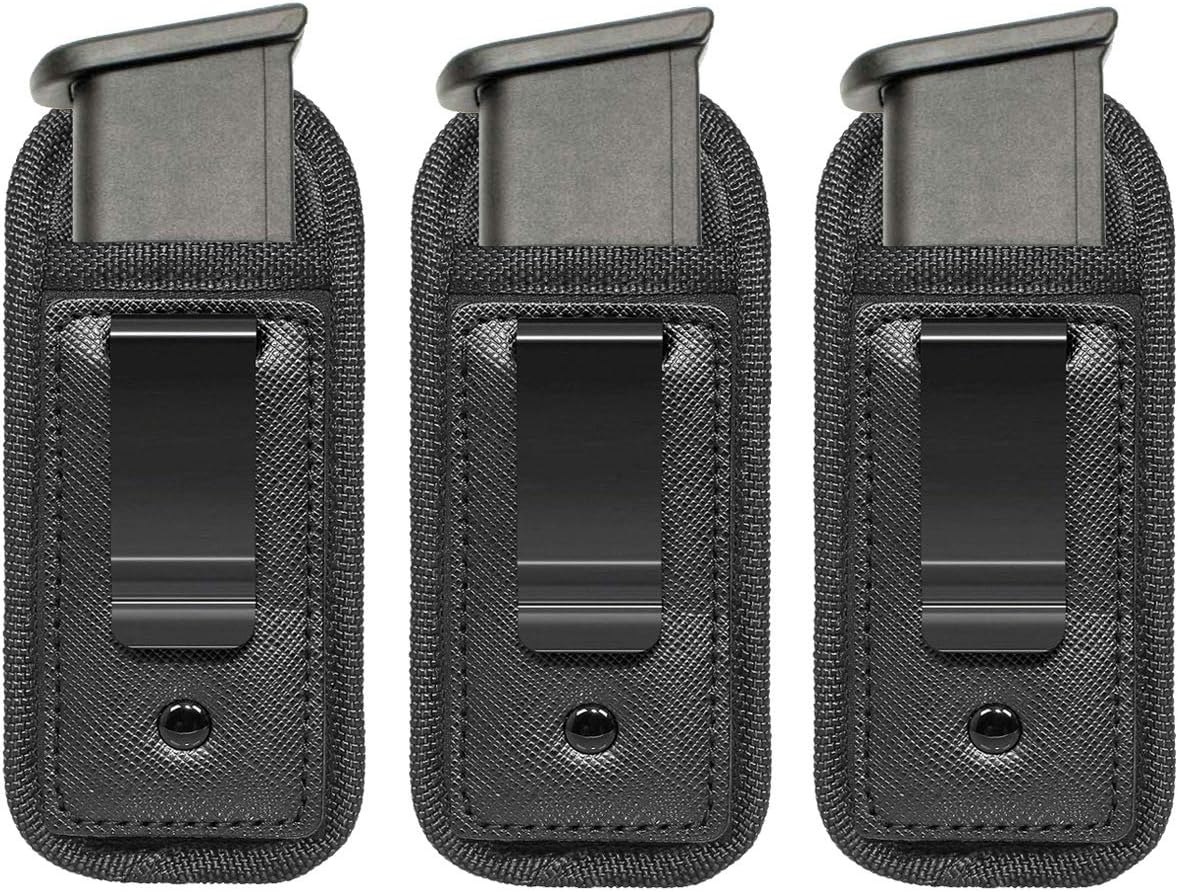 TACwolf Universal IWB 9mm .40 .45 Mag Holster for Glock 19 43 17 Sig 1911 S&W M&P Fits 7 10 15 Round Clips