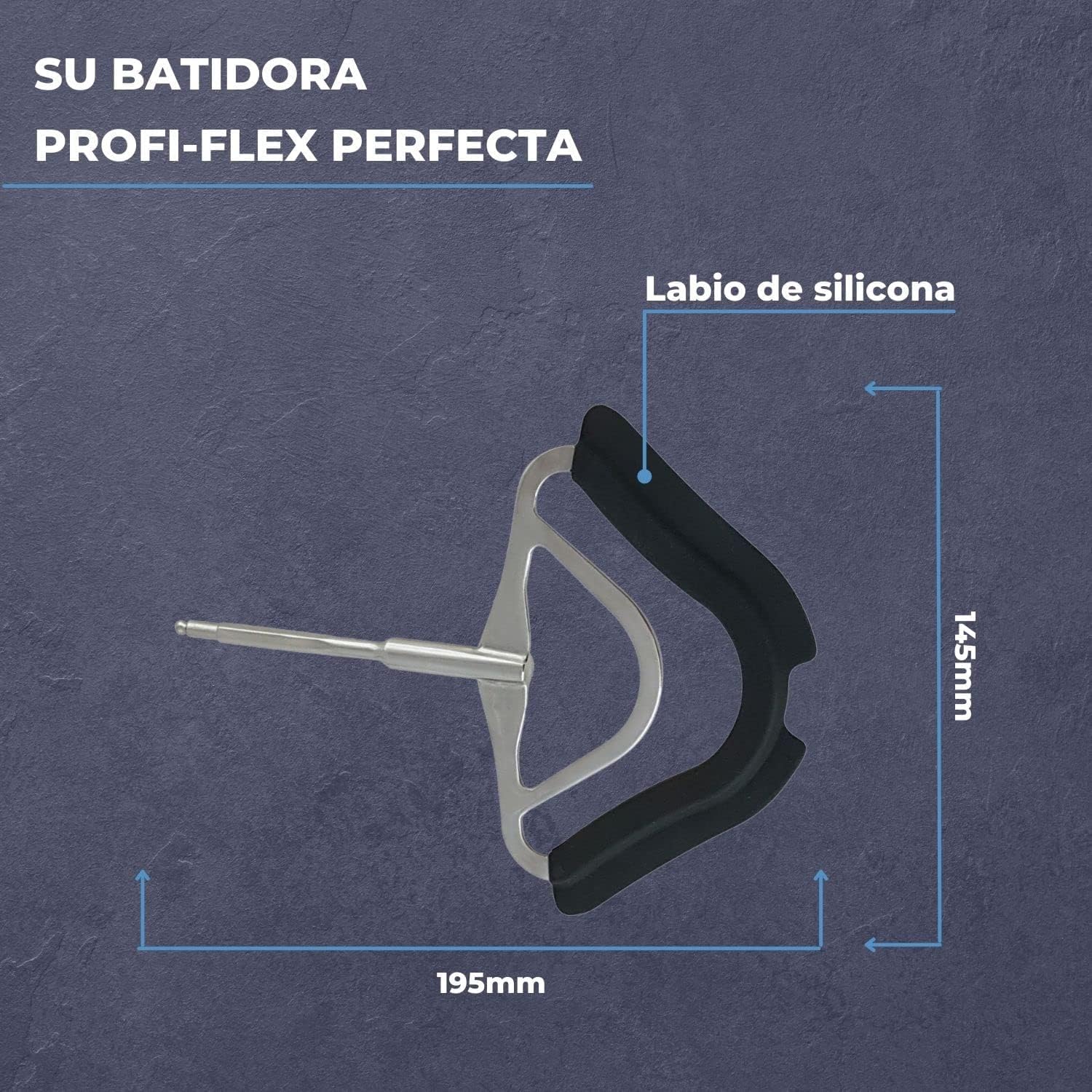 LICHTBLAU batidor de varillas 00659889 para robot de cocina Bosch I Batidora de recambio apto para MUM5 MUMVC MUMVH I Varillas profi flex con silicona I Accesorios robot de cocina Bosch | Varillas de repuesto con silicona para accesorios de robot de cocin