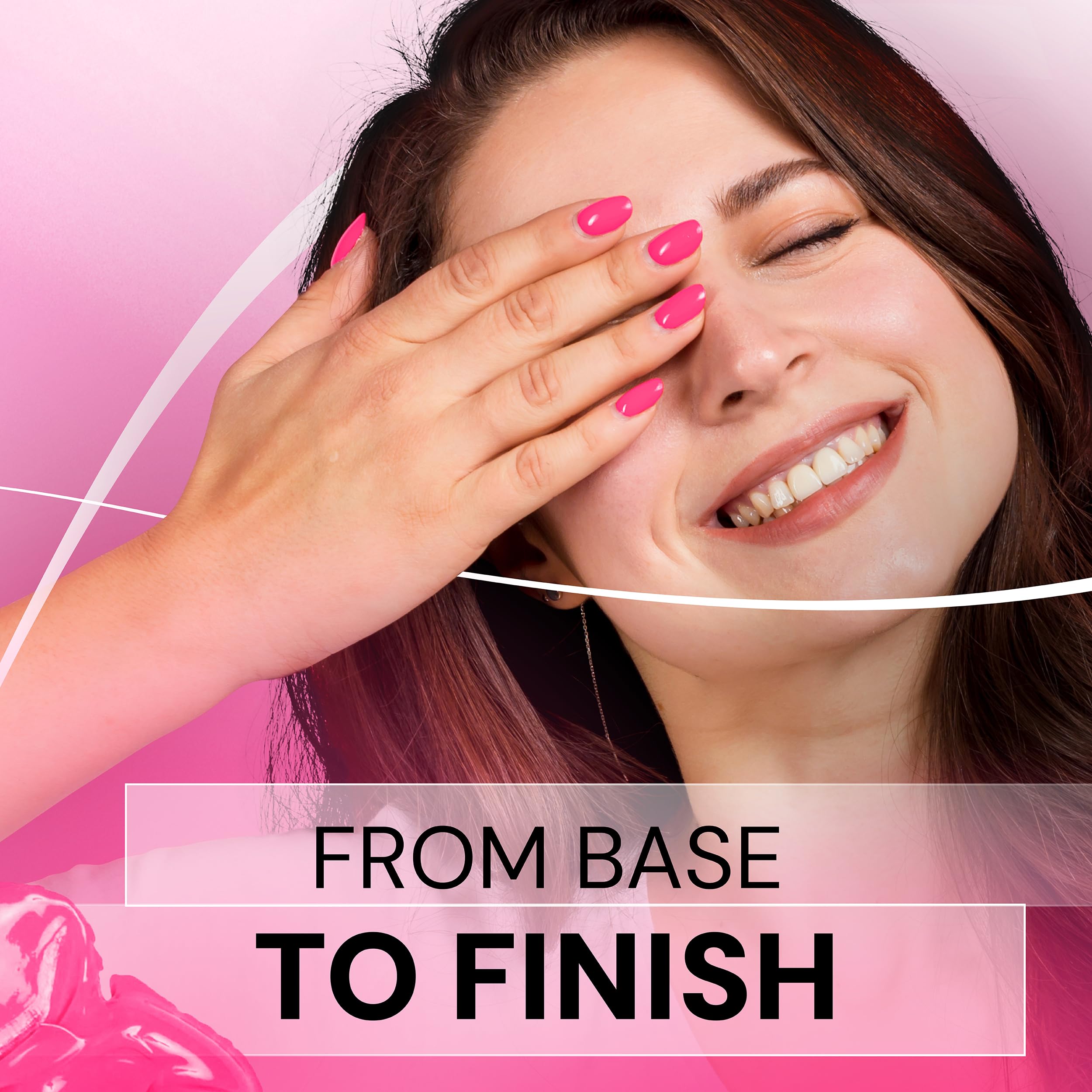 China Glaze Gelaze Pink Voltage – 2-in-1 Base Coat Gel Nail Polish, LED/UV Cured Gel Polish, 0.33 fl oz