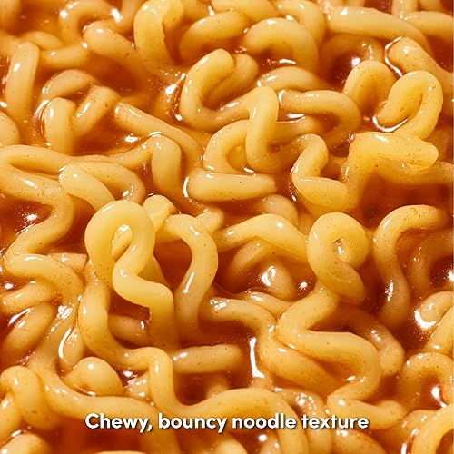 Miniatura 4 de [OTTOGI] Jin Ramen, sabor picante, fideos de ramen instantáneo coreano, sopa de mejor sabor tradicional de ramen instantáneo (4.23 oz), paquete de 18