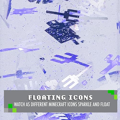 Miniatura 4 de Paladone Lámpara de flujo de purpurina con licencia oficial de Minecraft Character o iluminación nocturna de estado de ánimo, decoración de