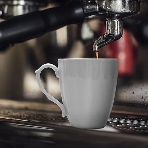 Miniatura 7 de Juego de 2 tazas de café (9 onzas), juego de tazas de café de porcelana de hueso fino, taza de café estilo europeo para mujeres, regalo de