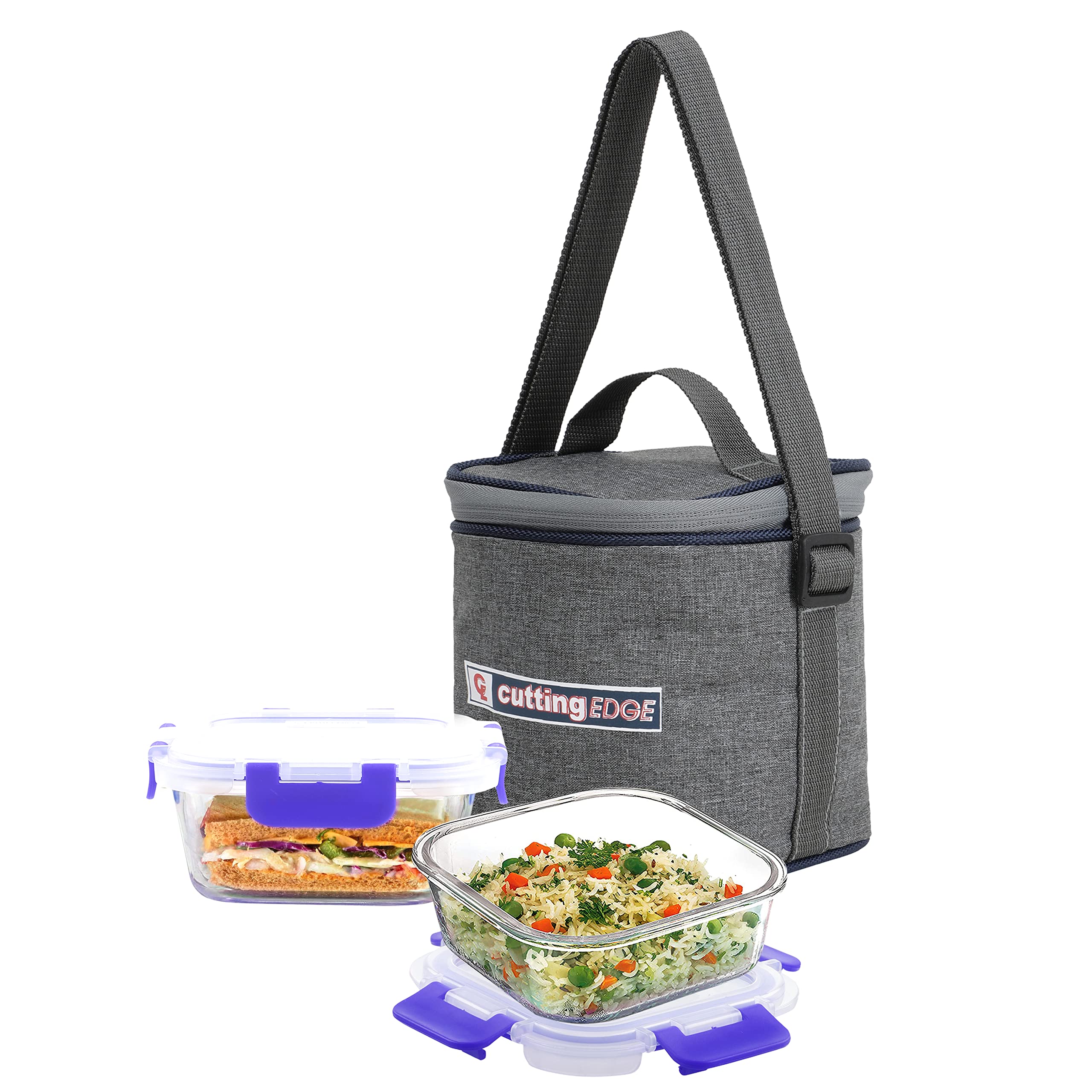 Glass Lunch Boxes - Leakproof & Airtight (Set of 2) -1 Glass Lunch Boxes - Leakproof & Airtight (Set of 2) -1