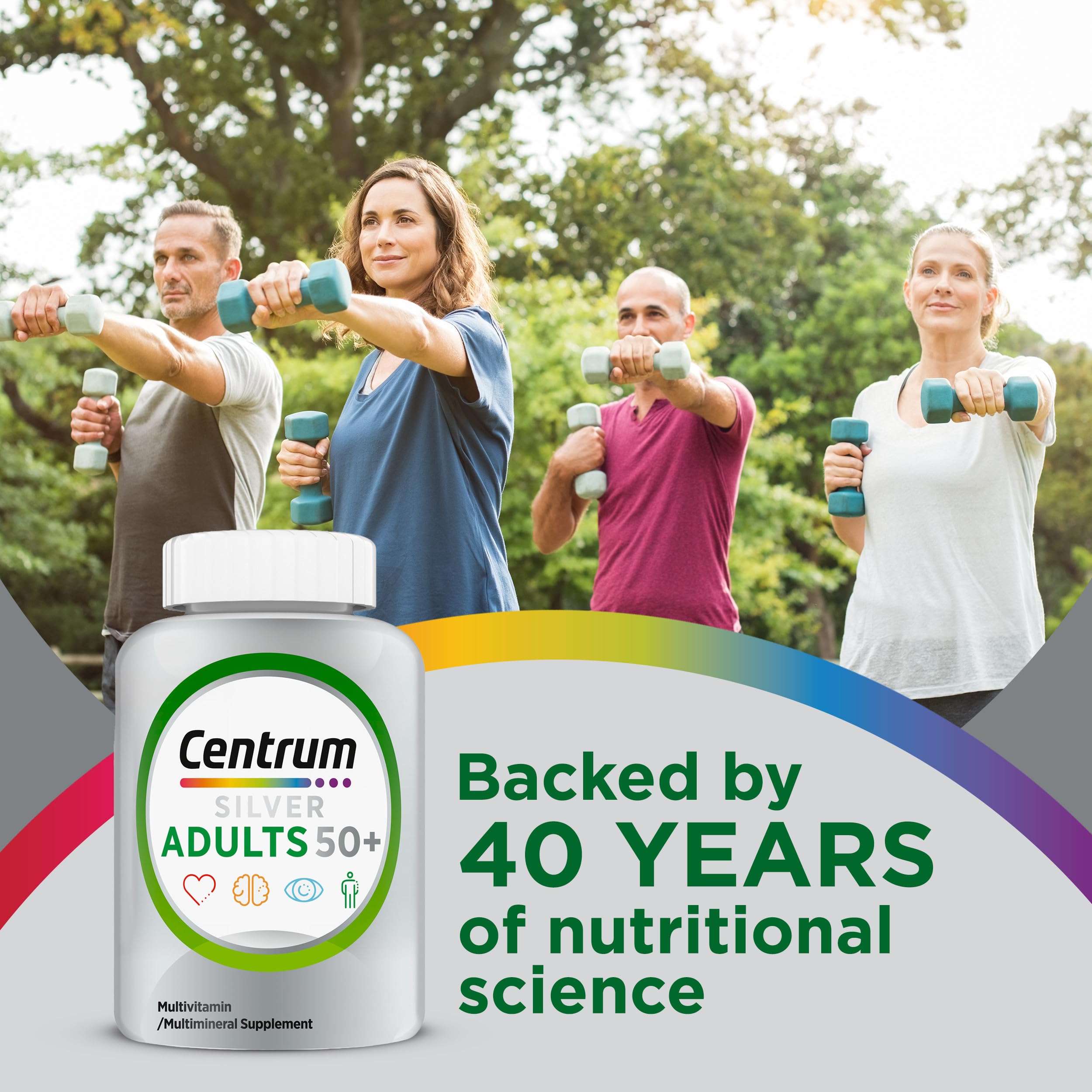 Centrum Silver Multivitamin for Adults 50 and Over, 220 Tablets — Amazon image 5
