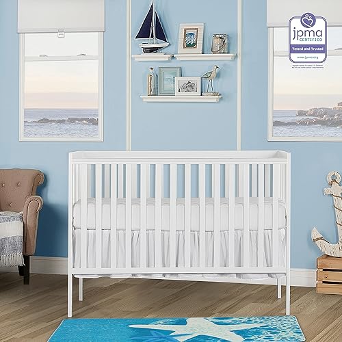 Miniatura 7 de Dream On Me Synergy cuna convertible 5 en 1 en color blanco con certificado Greenguard Gold Aguamarina, Negro, Cherry, Gris fresco, Emerald,