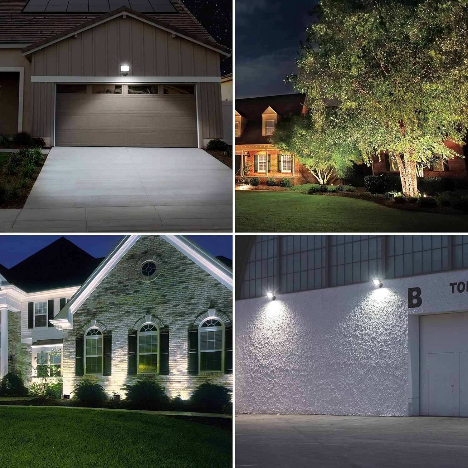 DEWENWILS 2 Pack 34W Flood Lights Outdoor, 3200 LM Super Bright(400W Halogen Equivalent) IP65 Waterproof Knuckle Mount LED Flood Light, 5000K Led Security Light for Landscape, Garden, Yard, Garage