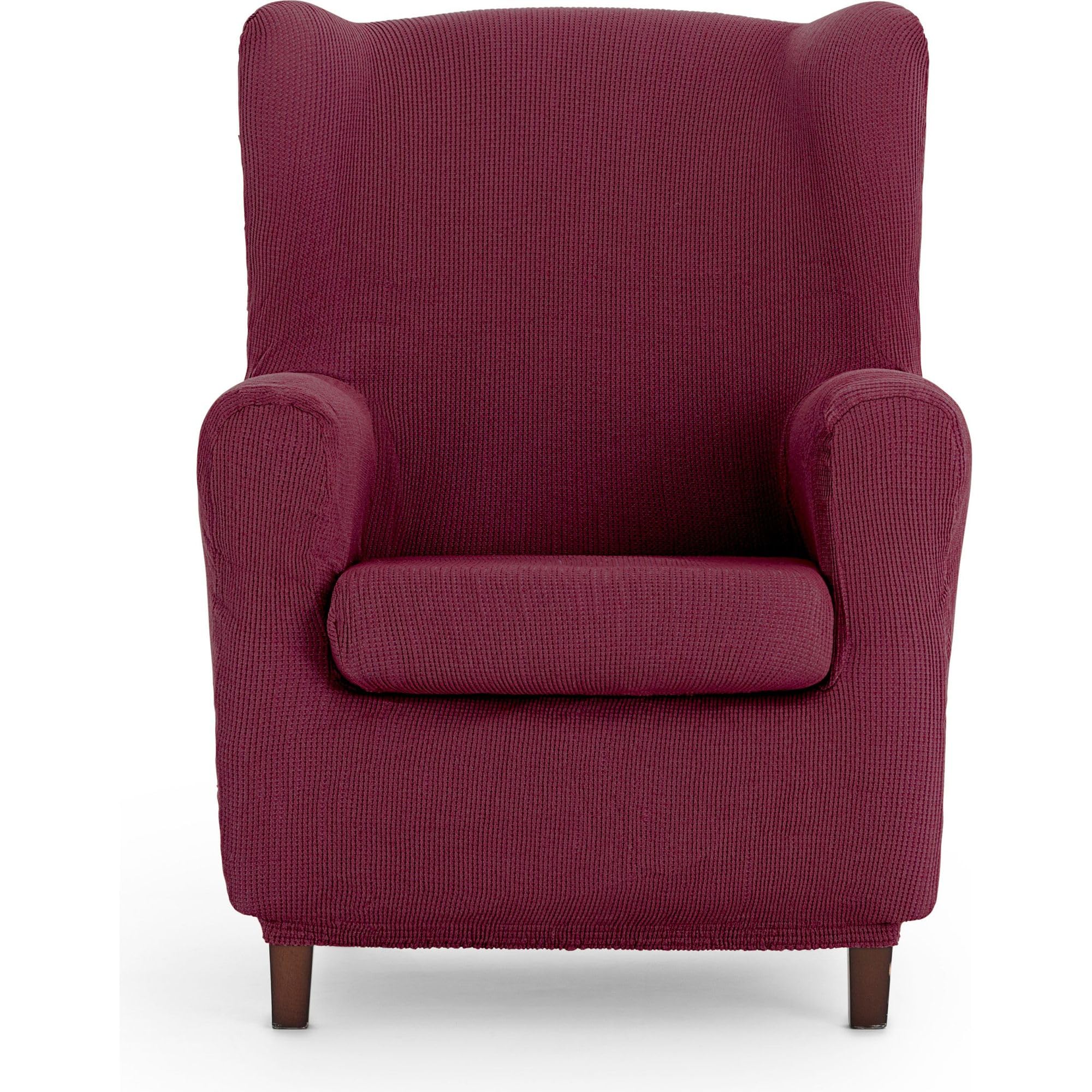 ECOMMERC3 Universal and versatile armchair cover – Bordeaux protective armchair cover, easy to install for back, seat and arms