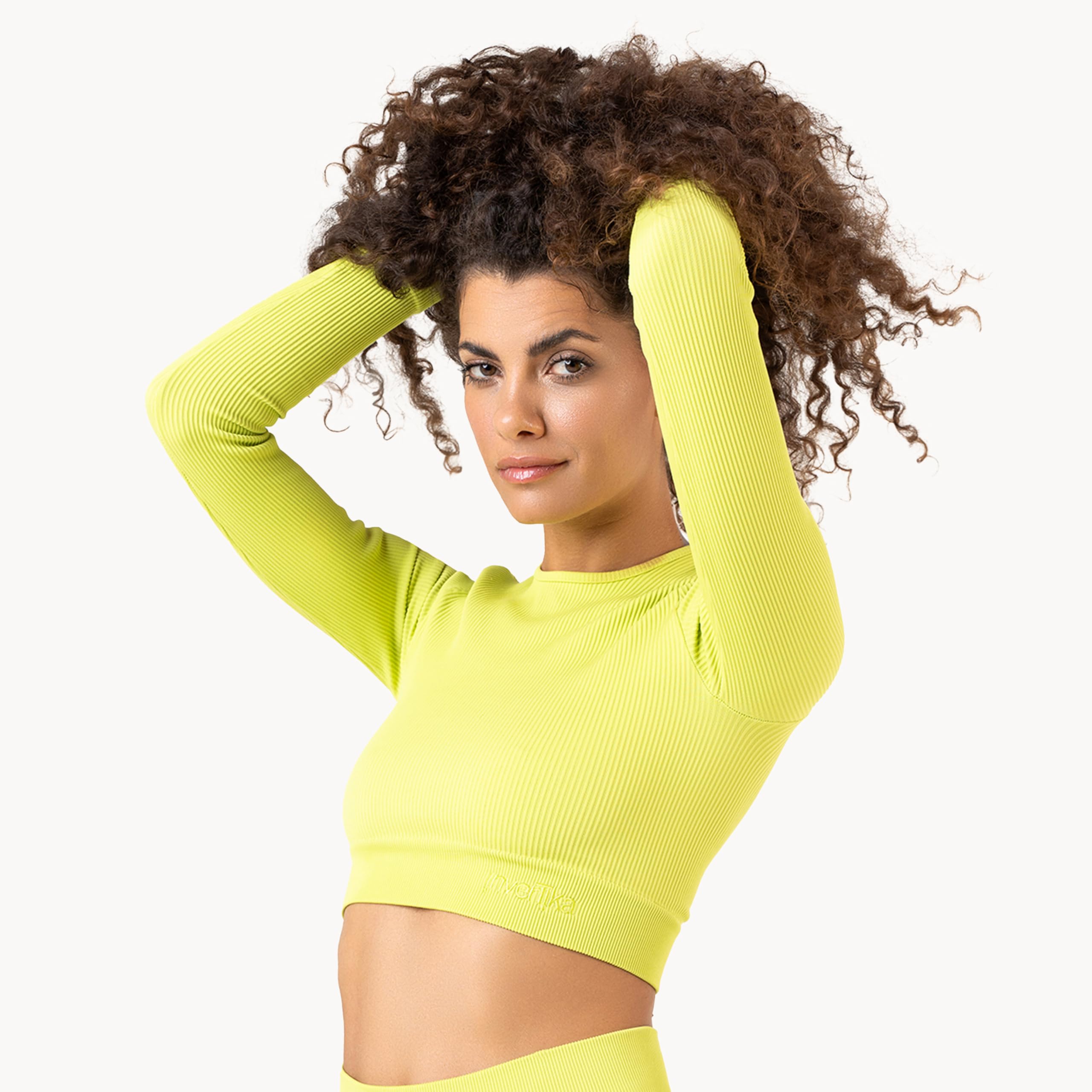 Invertika Top Sportswear Donna in Microfibra Effetto Push up Modellante e Contenitivo - Intimo Sportivo Donna a Costine Made in Italy