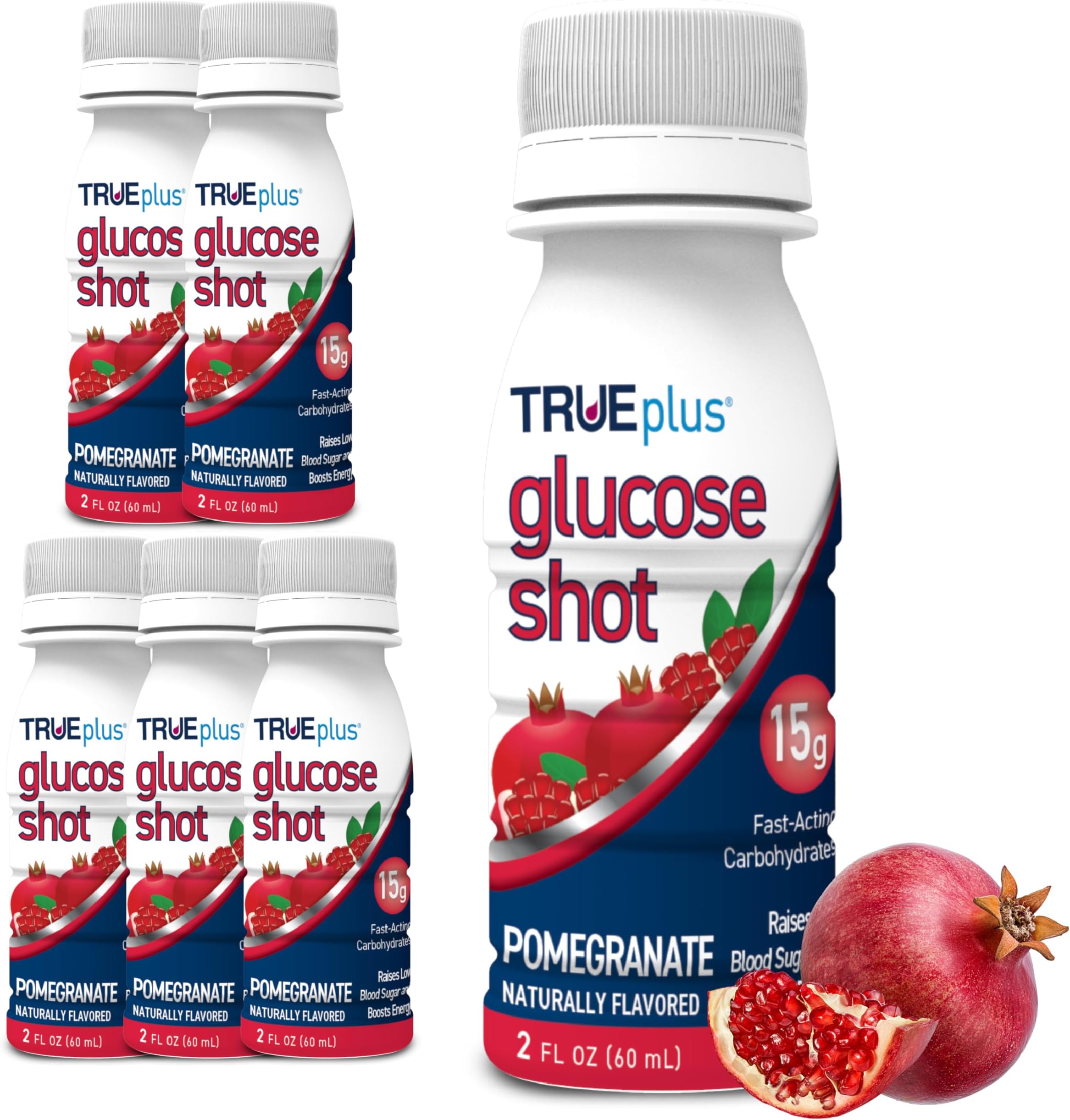 TRUEplus Glucose Shots 6 Bottles - Pomegranate