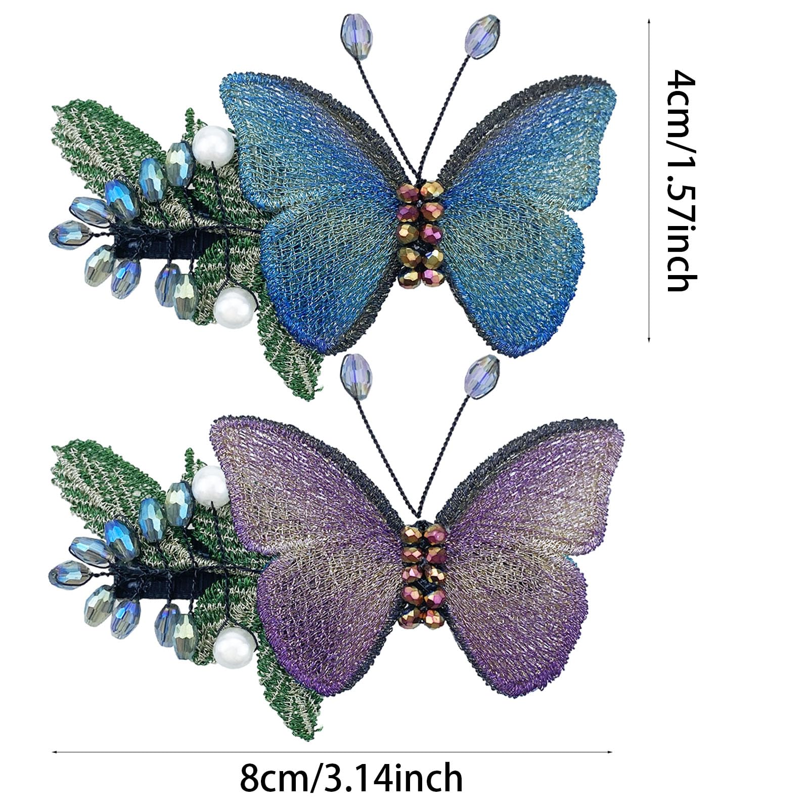 2 PCS Butterfly Hair Clips - Image 2