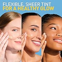 Vista 7 de CeraVe Protector solar mineral hidratante SPF 30 con tinte transparente, protector solar mineral tintado con óxido de zinc y dióxido de titanio, se