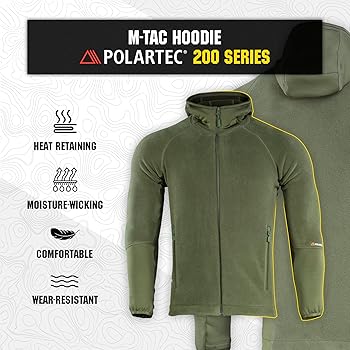 BRIEFING MS POLARTEC FLEECE HOODIE オリーブ POLARTEC® Microfiber Zipped Fleece aigle-storefront-catalog