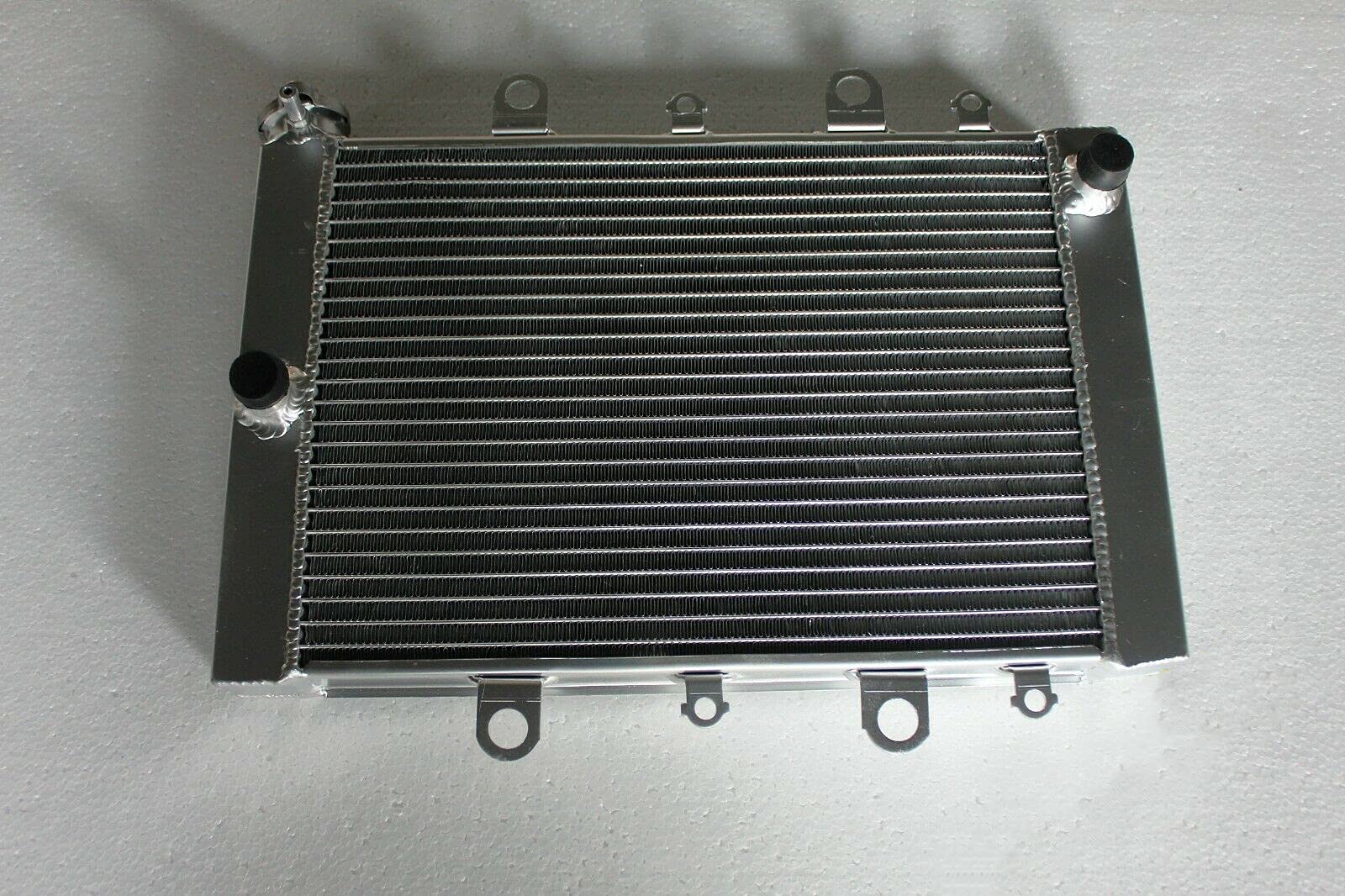 Polished Aluminum Radiator For 2007-2013 2008 Yamaha Quad Grizzly YFM700/550 ATV